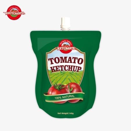 We produceren handige 140 gram ketchup zakjes die voldoen aan internationale normen beschikbaar op fabrieksprijzen