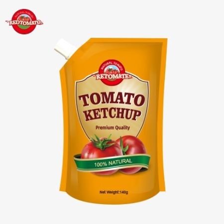 We produceren handige ketchupzakjes van 140 gram die voldoen aan internationale normen en worden aangeboden tegen fabrieksprijzen.
