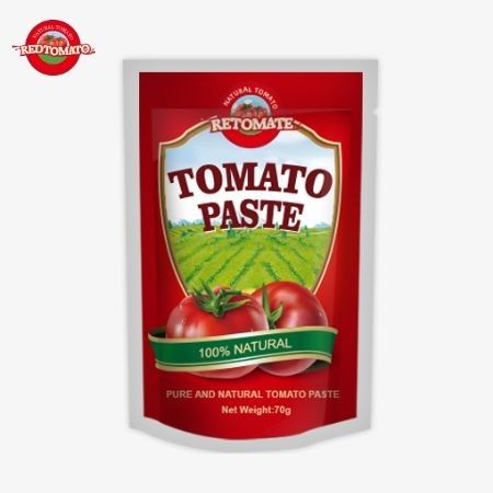 Redtomato Brand 70g Premium Double Concentrated Tomato Paste Bag - Rijk smaak handig stand-up design