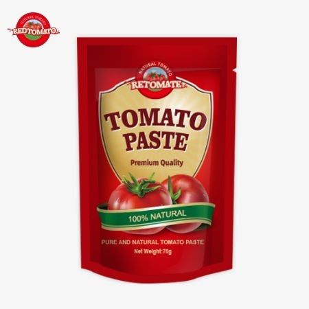 Redtomato Brand 70g Premium Double Concentrated Tomato Paste Bag - Rijk smaak handig stand-up design