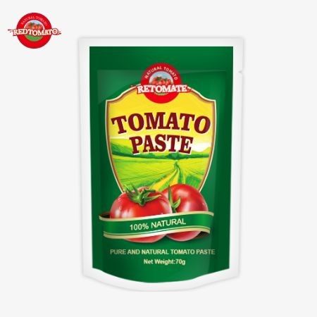 Redtomato Brand 70g Premium Double Concentrated Tomato Paste Bag - Rijk smaak handig stand-up design