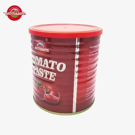 Retomate Eigen Merk 800g Tomatenpuree in Blik  Brix 28-30% Lever Merk- en Verpakkingsontwerp