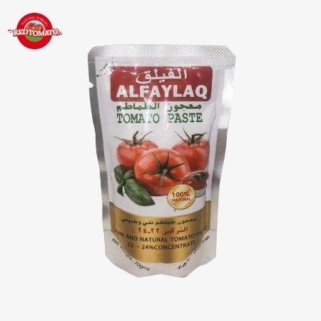 ALFAYLAQ Merk 70g Zakje Stand-Up Tomatenpuree Geconcentreerd Tot Brix 22–24%
