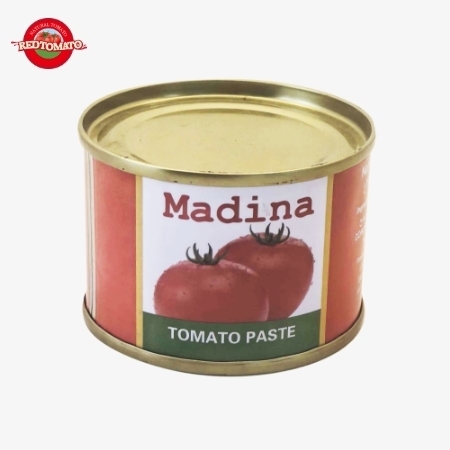 Madina 70g Tomatenpuree in blik met Brix 28–30% - Lever merk- en verpakkingsontwerp