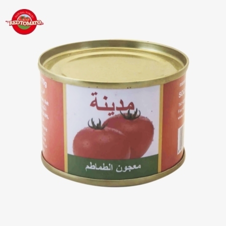 Madina 70g Tomatenpuree in blik met Brix 28–30% - Lever merk- en verpakkingsontwerp