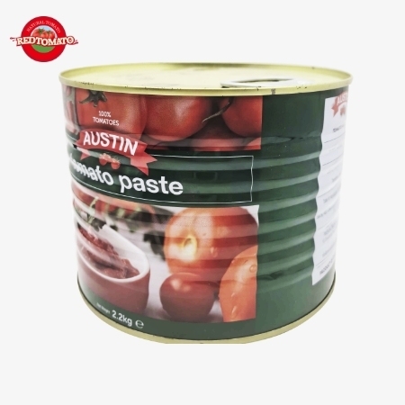 AUSTIN 2200g ingeblikte tomatenpasta met een Brix van 28 ∼ 30% beschikbaar als ons merk en met een volledige branding en verpakkingsontwerp service