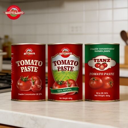 400g Tomatenpuree in blik voldoet aan ISO HACCP BRC FDA productienormen
