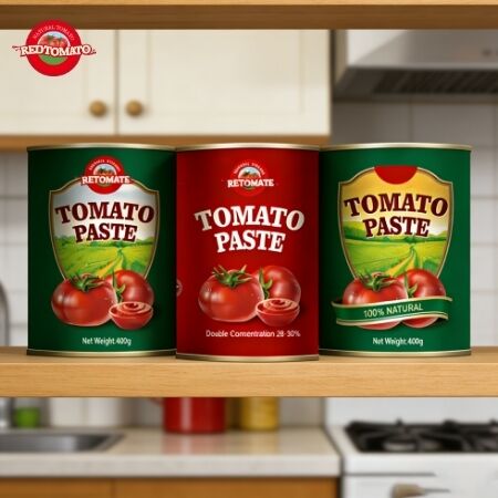 China Factory Produced 400g Tomato Past Canned Double Concentrated, Makkelijk Open Deksel & Factory Wholesale Prijs