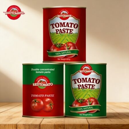 850g Dubbel Geconcentreerde Tomatenpuree in Makkelijk Open Handige Blikken met ISO, HACCP, BRC, FDA Certificering