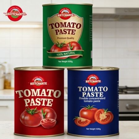 Premium 1000g Tomatenpuree in Blik met 28-30% Brix, ISO HACCP BRC FDA Gecertificeerd