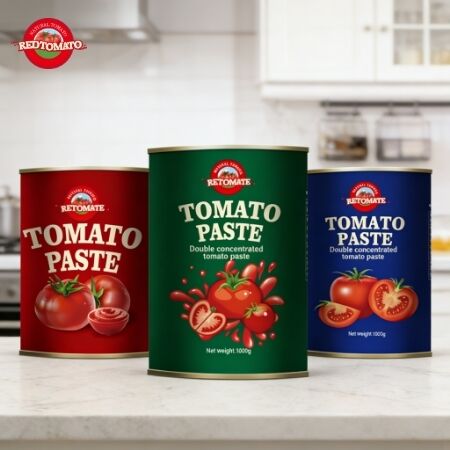 Hoogwaardige 1000 g ingeblikte tomatenpasta met drievoudige concentratie en ISO, HACCP, BRC, FDA certificering