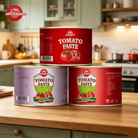 Halal gecertificeerd 2200 g ingeblikte tomatenpasta met 28-30% Brix voor Afrikaanse moslimkeuken