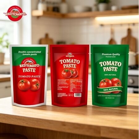 Verscheidene zuiverheid Stand Up Pouch Tomato Paste 80g Dubbel Geconcentreerd 30 tot 100 Grade