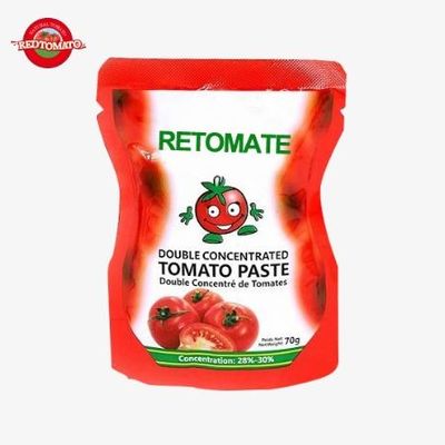 Chinese fabriek van hoge kwaliteit, makkelijk, tomatenpasta in zakjes, 50 gram, dubbel geconcentreerd.
