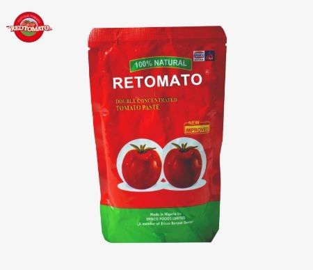 OEM Triple Concentrated Tomato Paste 100g Stand Up Sachet 30%-100% zuiverheid