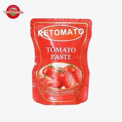 Zoete en zure tomatenpasta in zakje 140g 30%-100% zuiverheid