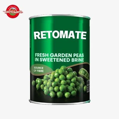 3 kg ingeblikte groene erwten in pekel ISO-certificaat met heerlijke zoete smaak