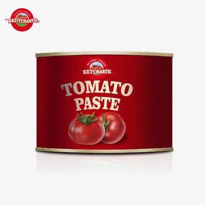 70 gram blik met een gemakkelijk te openen deksel Housing Premium Grade ingeblikte tomatenconcentraat binnenin