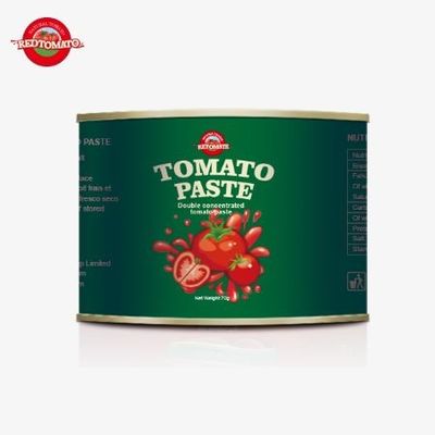 70 g gemakkelijk open deksel ingeblikt tomatenpastaconcentratum voor een gebruiksvriendelijke ervaring