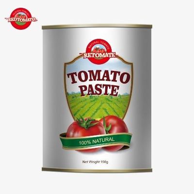 Ingeblikte tomatenpasta 198g voldoet aan ISO HACCP en BRC-normen, evenals FDA