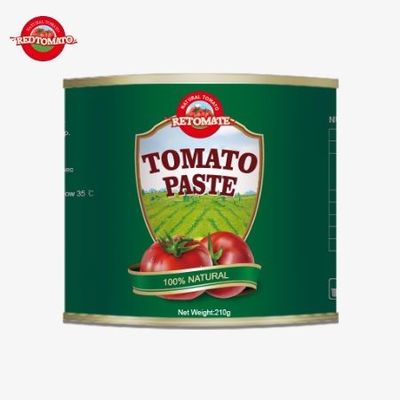 China Factory OEM 210g Canend Tomato Paste De productiestandaarden van ISO HACCP en FDA