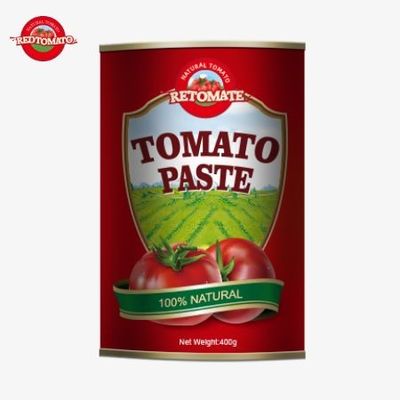 400 g tomatenpasta blik Internationale normen inclusief die van ISO HACCP BRC en FDA