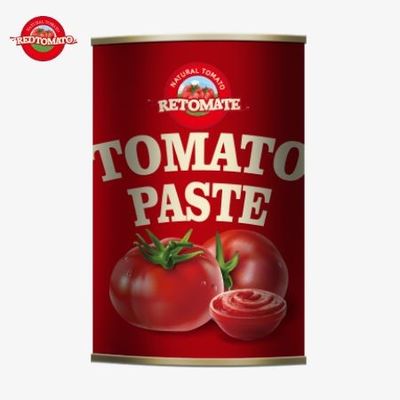 De productie van 425 gram tomatenpasta blikken voldoet aan de internationale normen, inclusief ISO HACCP BRC en FDA voorschriften