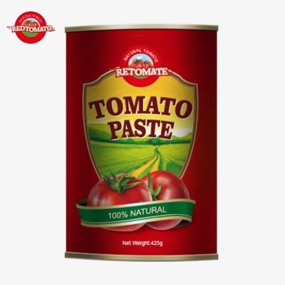 De ingeblikte 425g tomatenpasta voldoet aan de wereldwijde normen van ISO HACCP BRC en FDA.