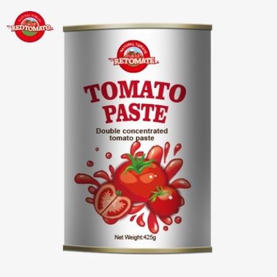 De 425g tomatenpasta voldoet aan de wereldwijde normen van ISO HACCP BRC en FDA.