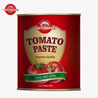 800 g ingeblikte tomatenpasta Voldoet aan ISO HACCP BRC en FDA wereldwijde normen