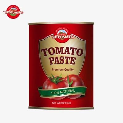 Gemaakt in China Tomaten 28/30% Brix 850g Concentrate High Quality Tomatenpasta