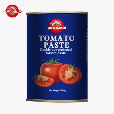 Hoge kwaliteit verse blik tomatenpasta fabrikant 1000g OEM tomatenpasta