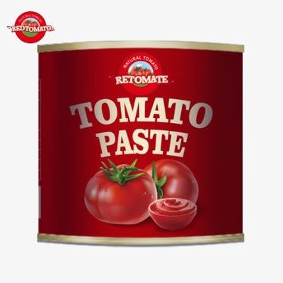 4500 g ingeblikte tomatenpasta voldoet aan ISO HACCP en BRC normen, evenals FDA productie normen