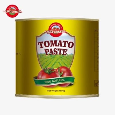 Nieuw voor 2024: invoering van 4,5 kg makkelijk open aseptische organische tomatenpasta met 28-30% Brix dubbele concentratie
