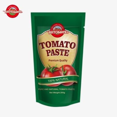 200 g dubbel geconcentreerde tomatenpasta in een stand-up zak met FDA-certificering