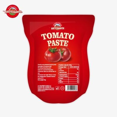 De 340g stand-up zak tomatenpasta voldoet aan de ISO, HACCP en BRC fabrieksprijs