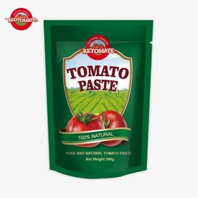 500 gram in stand-up sachet tomatenpasta zorgt voor een handige verpakking en een heerlijke smaak