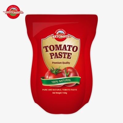 1100 g stand-up zakje tomatenpasta voldoet aan ISO HACCP en BRC normen voor de naleving van de fabrieksprijs