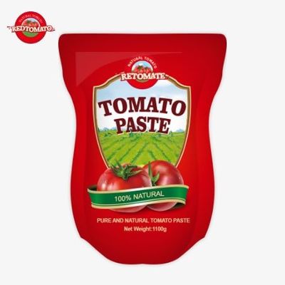 Stand-up sachet tomatenpasta 1100g 30%-100% zuiverheid, zoet en zuur