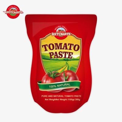 De 1100 g stand-up zak tomatenpasta voldoet aan de ISO, HACCP en BRC normen voor de naleving van de fabrieksprijs