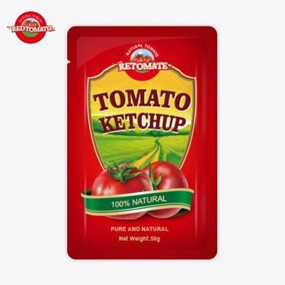 Fabriek Custom 50g S Sachet Ketchup Om ISO HACCP FDA-certificering te leveren Best verkopende wereld