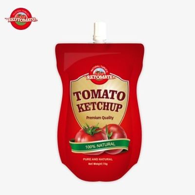 70 g zakje Fabrieksprijs Ketchup Pure natuurlijke smaak Gemakkelijk en internationaal standaard