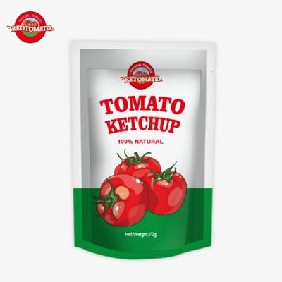 Gemakkelijk 70g zakjes ketchup Voldoen aan internationale normen Bied tegen fabrieksprijzen