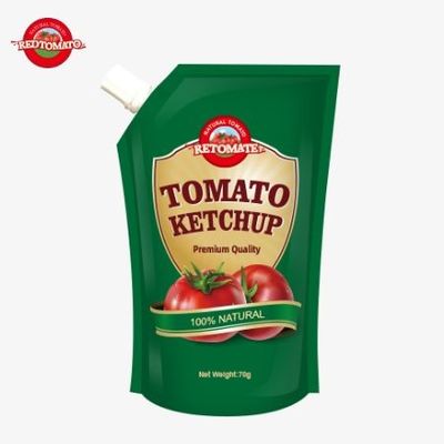 We bieden 70 gram ketchupzakjes aan die voldoen aan internationale normen tegen fabrieksprijzen.