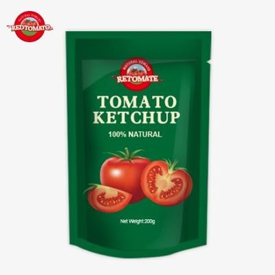 OEM 200g Sachet Ketchup Pure natuurlijke smaak Perfect voor China Factory Price