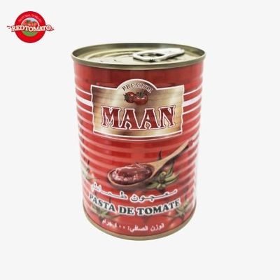 800 g dubbele geconcentreerde ingeblikte tomatenpasta Brix22-24% Aanpasbaar merk