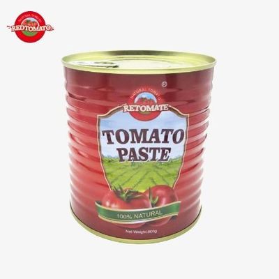 Retomate Eigen Merk 800g Tomatenpuree in Blik  Brix 28-30% Lever Merk- en Verpakkingsontwerp